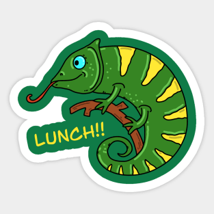 Lunch Bunglon Lizard Sticker